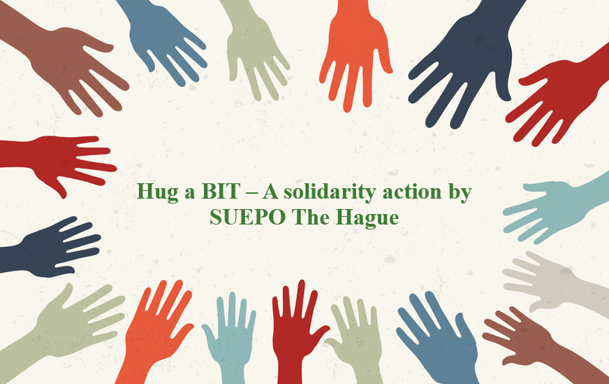 A solidarity action by SUEPO The Hague