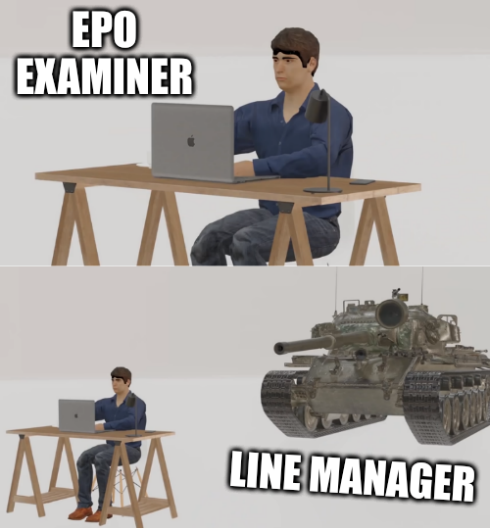 EPO Examiner; Line manager