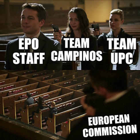 Team UPC; Team Campinos; EPO Staff; European Commission