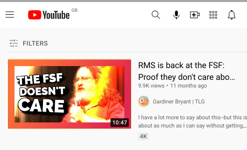 The Linux Gamer on RMS
