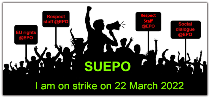SUEPO strike banner