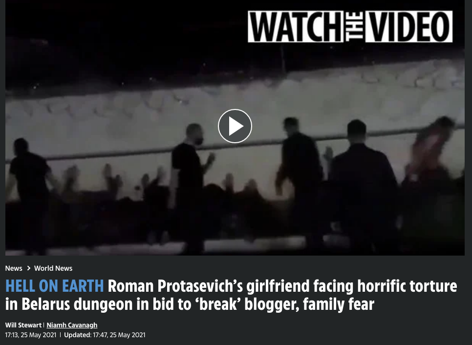 HELL ON EARTH Roman Protasevich’s girlfriend facing horrific torture in Belarus dungeon in bid to ‘break’ blogger, family fear