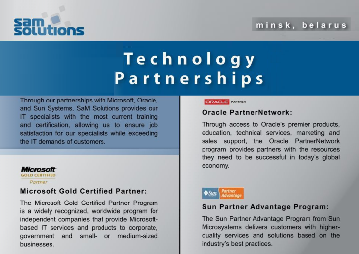 SaM Belarus technology partnerships