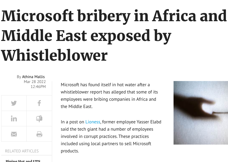 Microsoft crime
