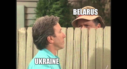 Ukraine and Belarus as neighbours