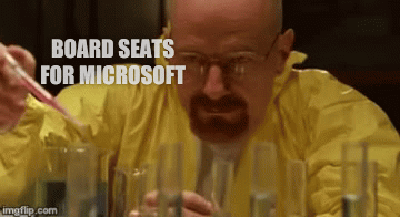 Board seats for Microsoft, Facebook, VMware, Ericsson