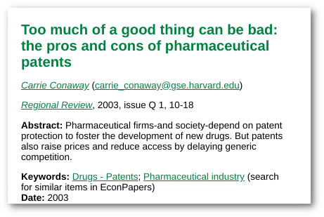 Paper on patents