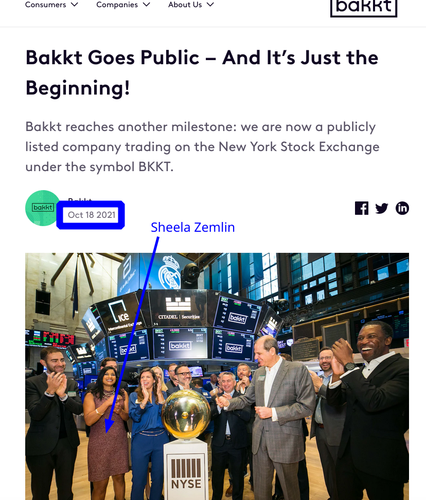 Bakkt IPO