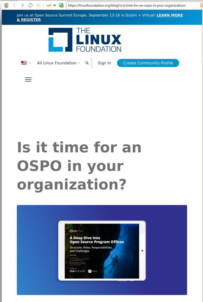 Is it time for an OSPO in your organization?