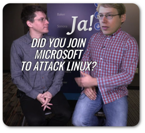 Did you join Microsoft to attack Linux?