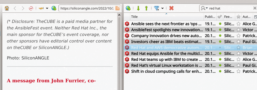 SiliconANGLE and Red Hat (IBM)