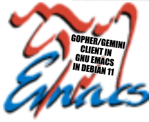 gopher/gemini client in gnu emacs in debian 11