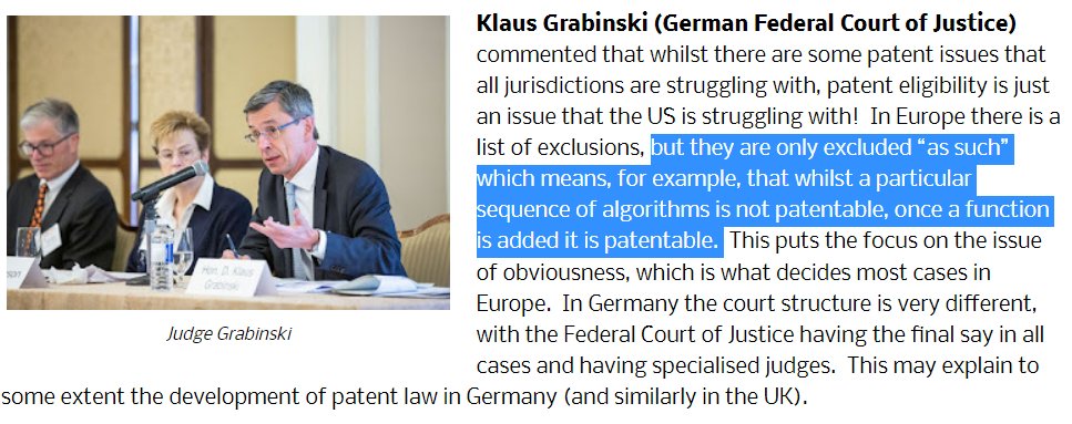 Grabinski on software patents