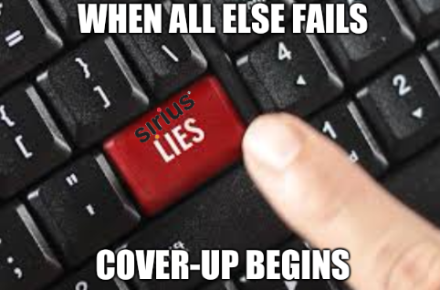 When all else fails; Cover-up begins