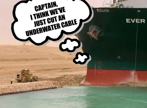 Captain, I think we've just cut an underwater cable