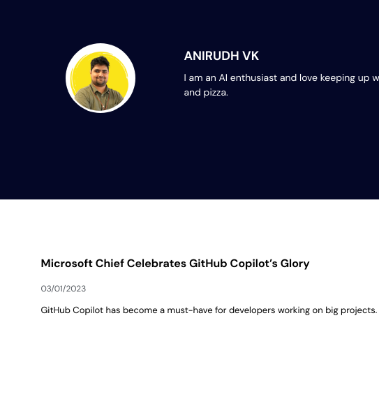 Anirudh VK: Microsoft Chief Celebrates GitHub Copilot’s Glory