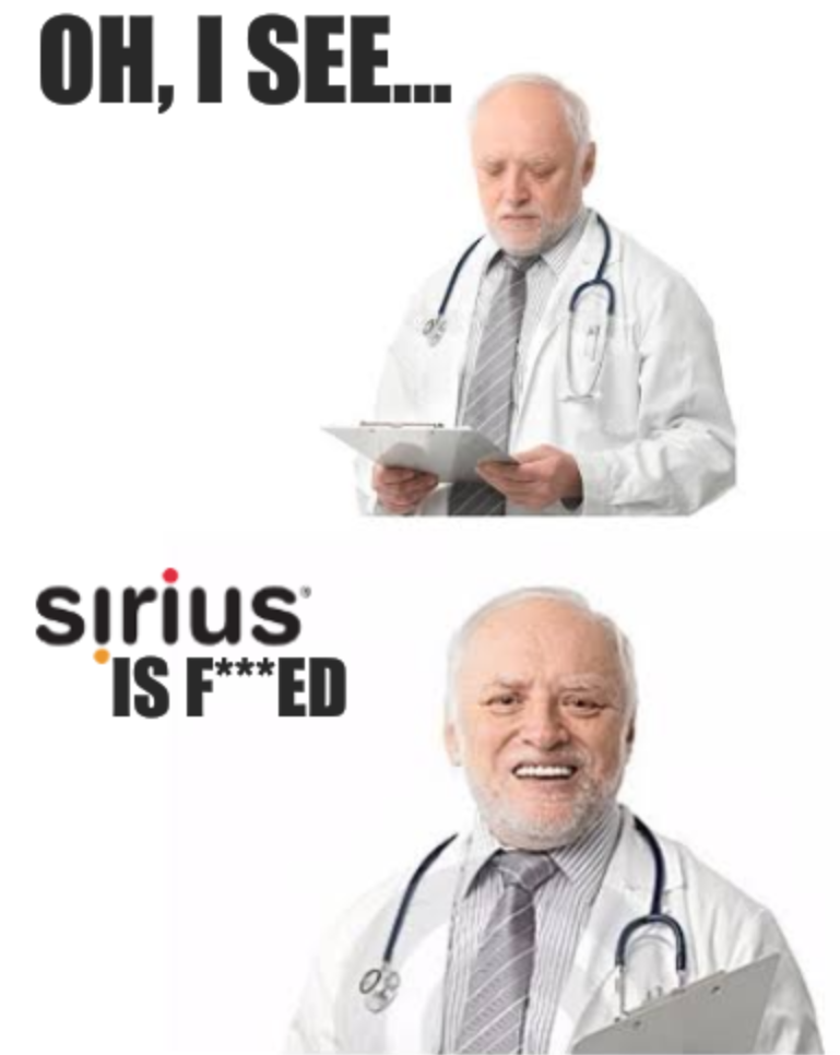 Doctor Harold: Oh, I see... Sirius is f***ed