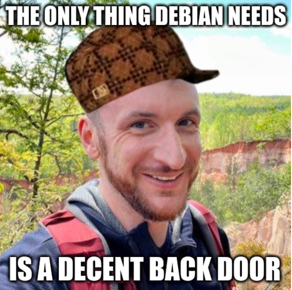 Hayden Barnes: the only thing Debian needs is a decent back door