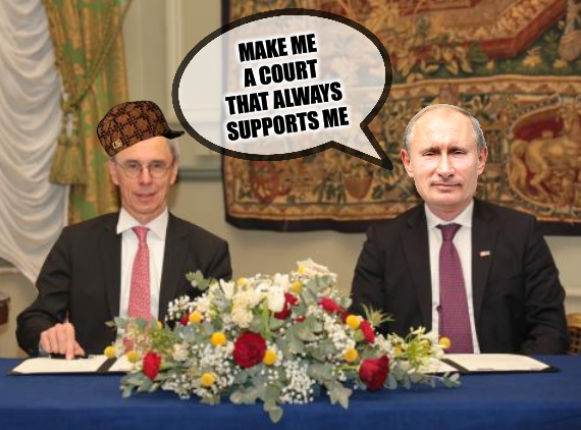 President Putin to Klaus Grabinski: Make me a court that always supports me