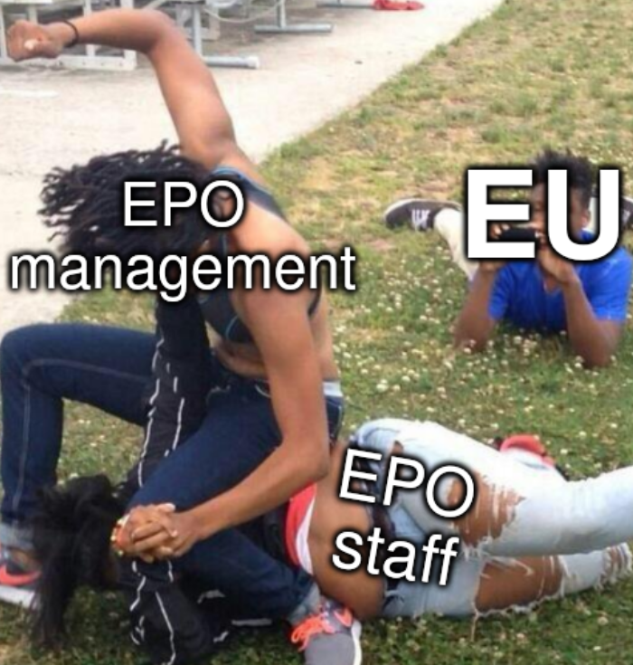 EU, EPO staff, and EPO management