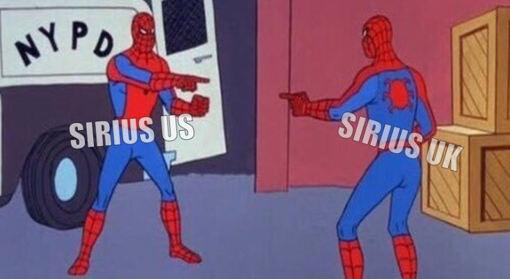 Sirius UK blames Sirius US
