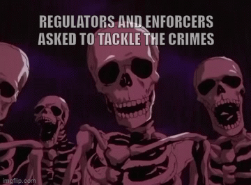 Regulators and enforcers asked to tackle the crimes; No action....