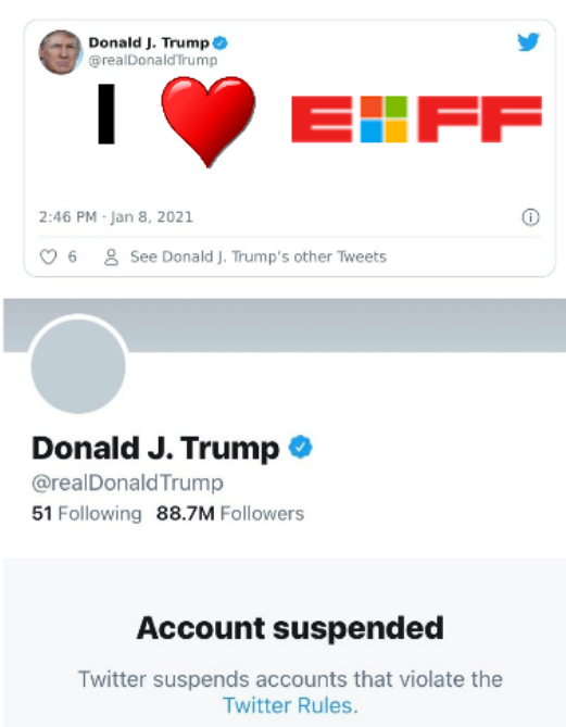 Trump loves EFF