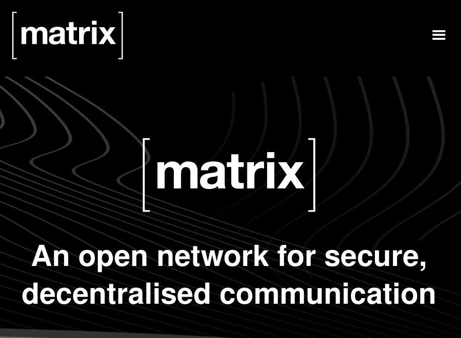 Matrix.org homepage