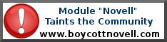 Boycott Novell Half Banner