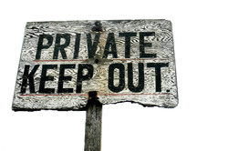 Private Keep Out Sign
