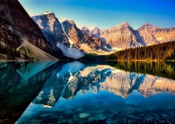 Lake Landscape: Serene Moraine Lake in Canada
