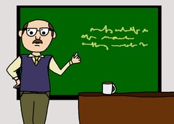Male teacher cartoon