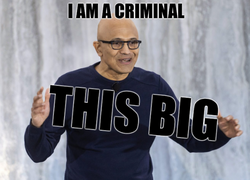 I am a criminal this big