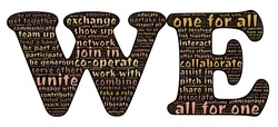 We are far more powerful when connected to each other than when divided. Within the letters W and E are many ways that we can support and empower each other.