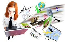 Internet and multimedia sharing concept