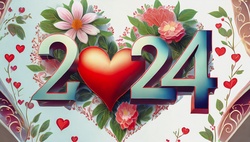 Greeting card for 2024