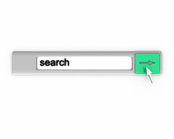 Search Field 3D letters search