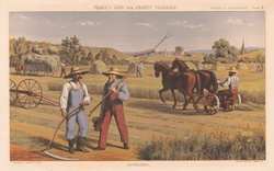 Public domain vintage art painting scene of victorian farmer