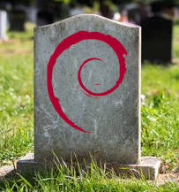 Debian tombstone
