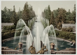 Fountains at Peterhof Palace 1910 Saint Petersburg Russia The Russian Versailles Public Domain
