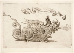 Dragon mythology vintage art illustration old antique public domain