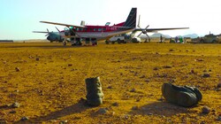 Aircraft In The Sahara Desert