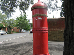An old letterbox (postbox) in a country town