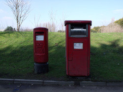 Round Postbox with parcel box
