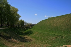 View Of Moat Around Kremlin Area
