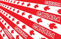 Flag of CANADA stylized at the computer for scrapbooking or others