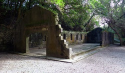 Remains of Gongziliao Fort, dating back to the era of Japanese rule, on the northeast coast of Taiwan