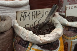 Coffee for sale at the market