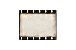 Blank old grunge film strip frame background
