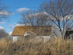 A spooky, old abandoned house.